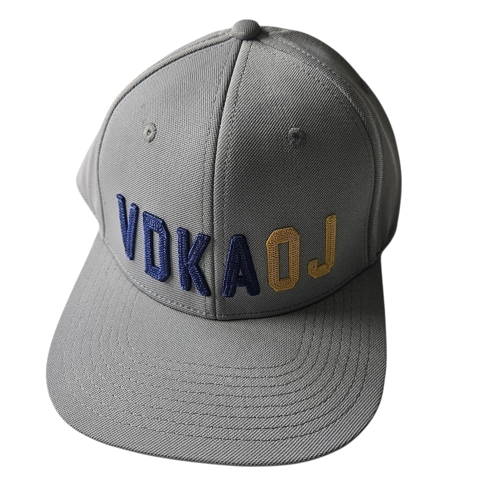 Grindin Golf Co Gray Embroidered VDKA OJ Snapback Cap